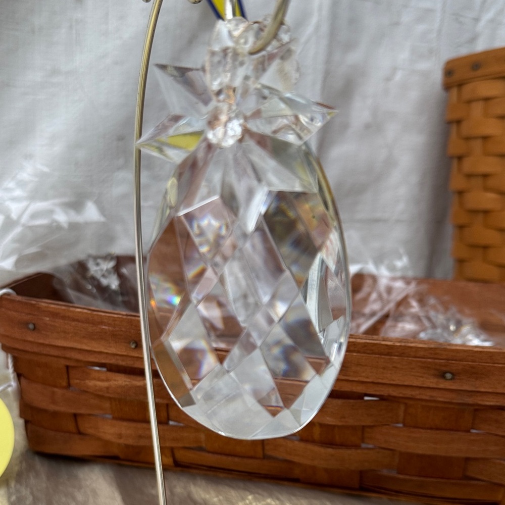 Czech Lead Crystal Faceted Ornament